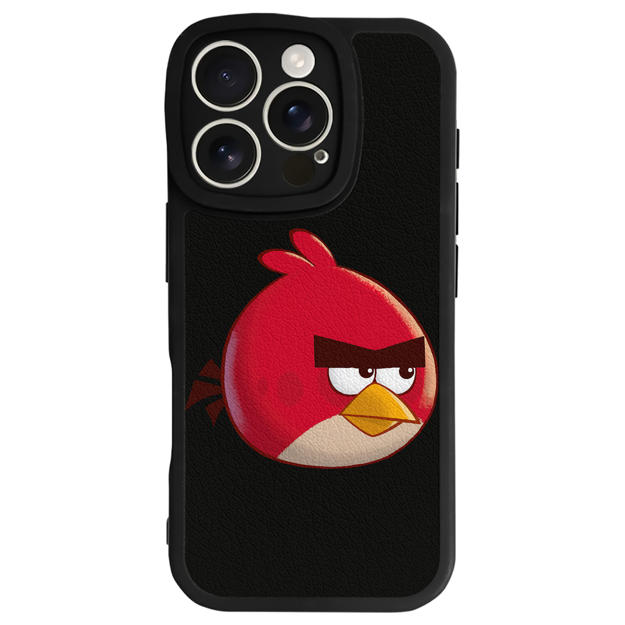 （画像用） Angry Birds アングリーバード 【iPhone 16シリーズ対応】シリコンスマホケース（レザー調） 材質：シリコン